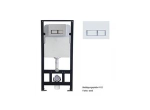 0716669495728 - WC-Vorwandelement G3004A inkl Betätigungsplatte - Modell wählbar Modell 4112 weiß matt