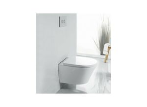 0716669499702 - - Spülrandloses wc 1088R inkl Softclose Deckel - Weiß glänzend Superflach