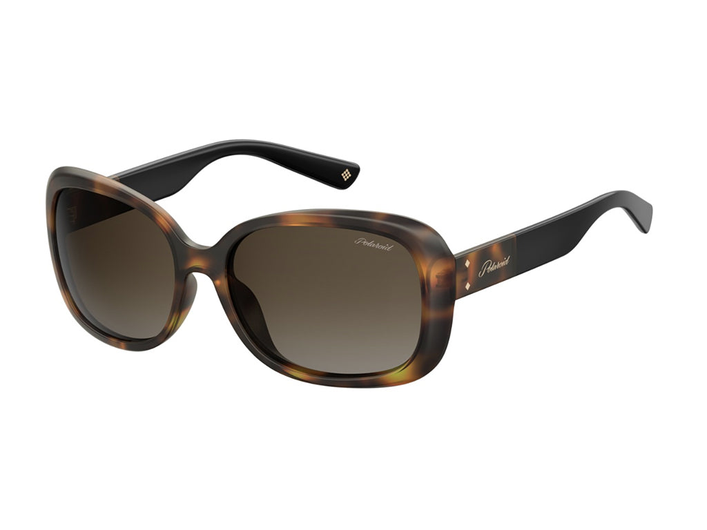 0716736086408 - Damen PLD 4069 G S X 086 LA Gläser SONNENBRILLEN Plastik Havanna  Quadratisch Polarisiert