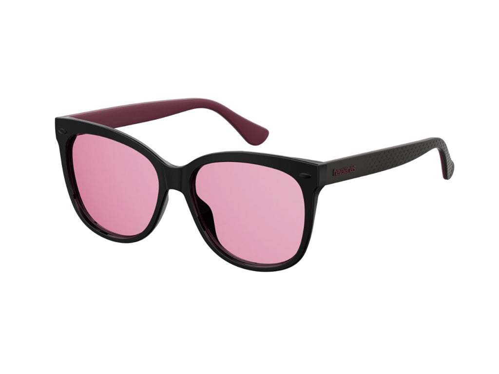 0716736202389 - Damen Sahy 807 u1 Gläser SONNENBRILLEN Plastik Schwarz Rosa Schmetterling Normal