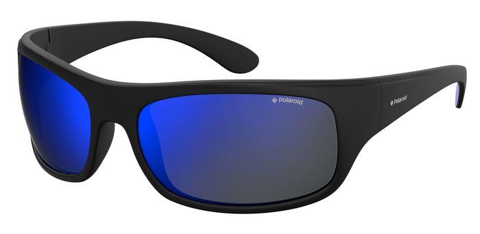 0716736211725 - Unisex 07886 003 5X Gläser SONNENBRILLEN Plastik Schwarz Blau Quadratisch  Spiegel