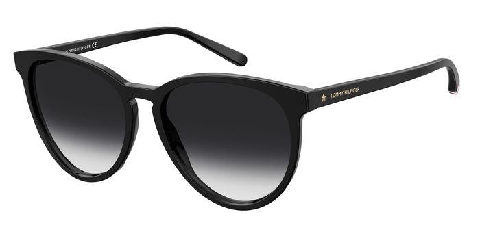 0716736229539 - Damen Th 1724 s 807 9o Gläser SONNENBRILLEN Acetat Schwarz Grau Cat Eye  Schattiert