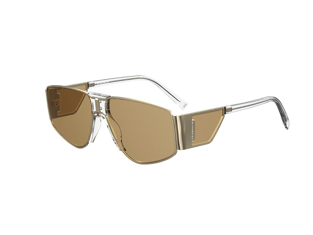 0716736236544 - Damen GV 7166 S DYG 70 Gläser SONNENBRILLEN Metall Gold Braun Quadratisch Normal