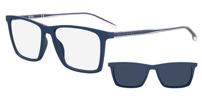 0716736240497 - Herren BOSS 1151 CS FLL KU Gläser SONNENBRILLEN Plastik Blau Blau Quadratisch Clip-on 0716736240497 - Herren BOSS 1151 CS FLL KU Gläser SONNENBRILLEN Plastik Blau Blau Quadratisch Clip-on
