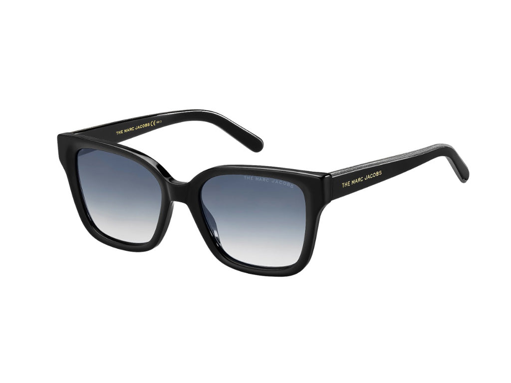 0716736243306 - Damen MARC 458 S 807 9O Gläser SONNENBRILLEN Acetat Schwarz Grau Quadratisch Normal Schattiert