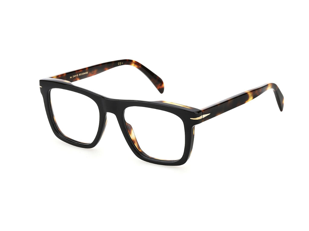 0716736256443 - Herren DB 7020 WR7 Rahmen von BRILLEN Acetat Schwarz  Quadratisch