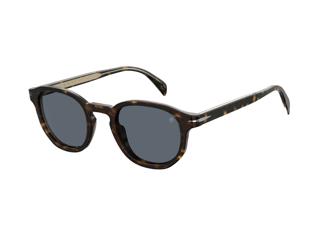 0716736257198 - Herren DB 1007 s 086 ku Gläser SONNENBRILLEN Acetat Havanna Blau Rund Normal