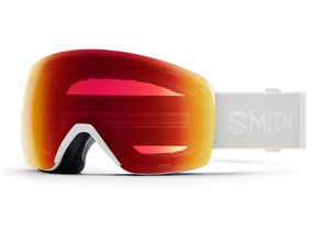 0716736271514 - SKYLINE Unisex-Skibrille Vollrand Monoscheibe Acetat-Gestell weiß