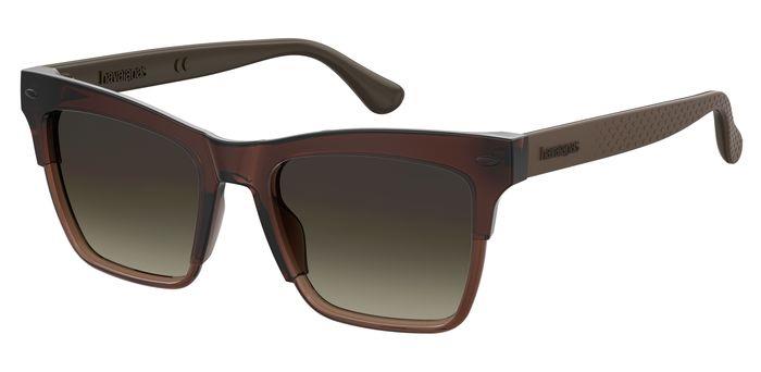 0716736292625 - Damen MARAGOGI 09Q HA Gläser SONNENBRILLEN Acetat Braun Braun Quadratisch  Schattiert