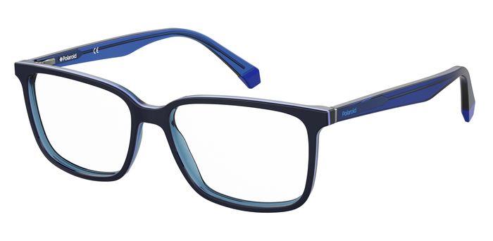 0716736323077 - Herren PLD D394 ZX9 Rahmen von BRILLEN Acetat Blau  Quadratisch