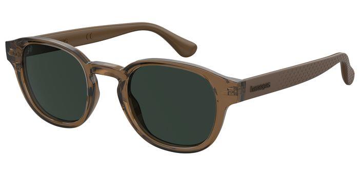 0716736343037 - Unisex Salvador 09q qt Gläser SONNENBRILLEN Acetat Braun Grün Panthos