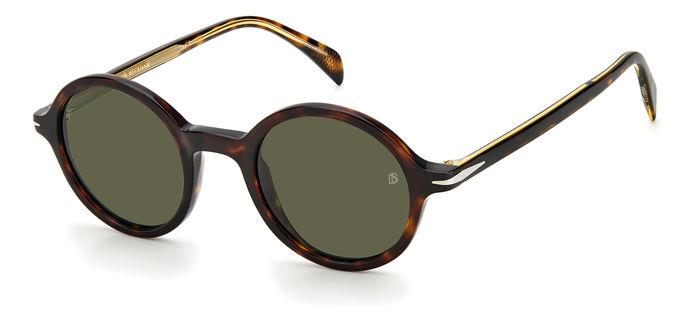 0716736365428 - Herren DB 1043 s 086 o7 Gläser SONNENBRILLEN Acetat Dunkler Havanna Grün Rund Anti -Reflex