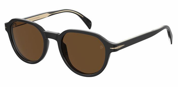 0716736365473 - Herren DB 1044 S 807 70 Gläser SONNENBRILLEN Acetat Schwarz Braun Rund