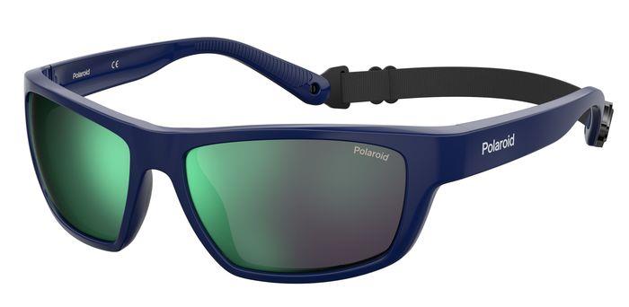 0716736370149 - Unisex PLD 7037 S PJP 5Z Gläser SONNENBRILLEN Polycarbonat Blau Grün Quadratisch  Multikromatisch