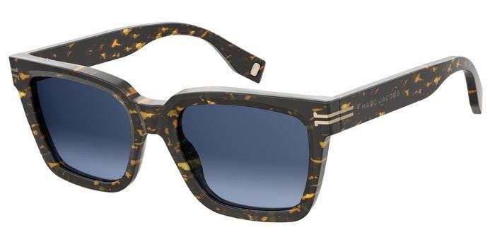 0716736384566 - Damen MJ 1010 S 086 GB Gläser SONNENBRILLEN Acetat Havanna Blau Quadratisch  Schattiert