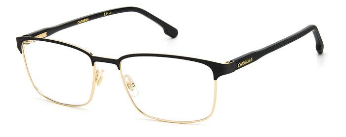 0716736414614 - Herren CARRERA 262 2M2 Rahmen von BRILLEN Stahl Schwarz Gold  Quadratisch