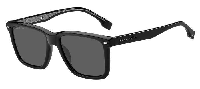 0716736415741 - Herren BOSS 1317 S 284 IR Gläser SONNENBRILLEN Acetat Schwarz Grau Quadratisch Normal