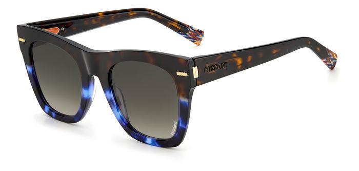 0716736426907 - Damen MIS 0069 S I2G HA Gläser SONNENBRILLEN Acetat Havanna Blau Braun Quadratisch Normal Schattiert