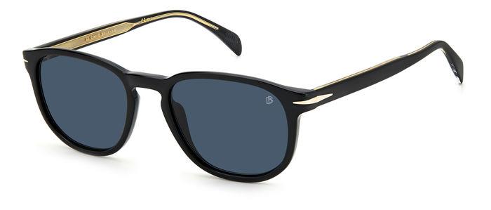 0716736432243 - Herren DB 1070 s 807 ku Gläser SONNENBRILLEN Acetat Schwarz Blau Rund