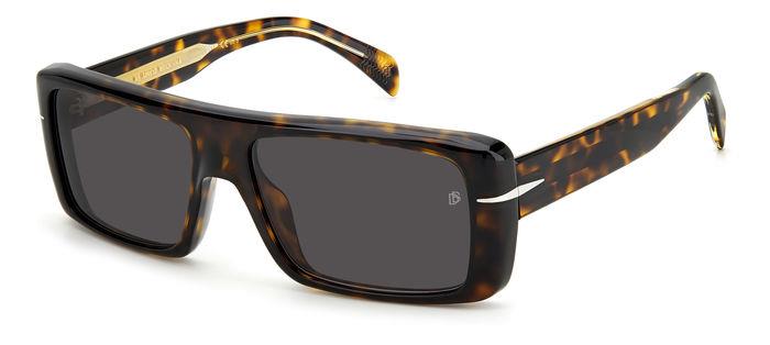 0716736432274 - Herren DB 7063 S 086 IR Gläser SONNENBRILLEN Acetat Havanna Grau Quadratisch