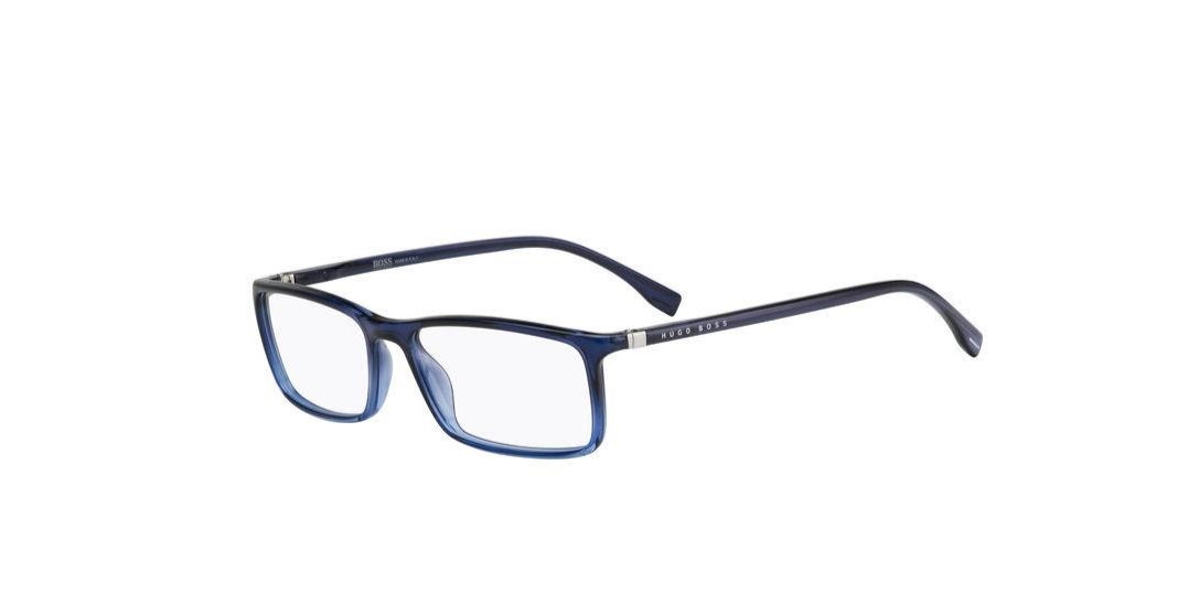 0716736443737 - Herren BOSS 0680 IT ZX9 Rahmen von BRILLEN Acetat Hellblau  Quadratisch