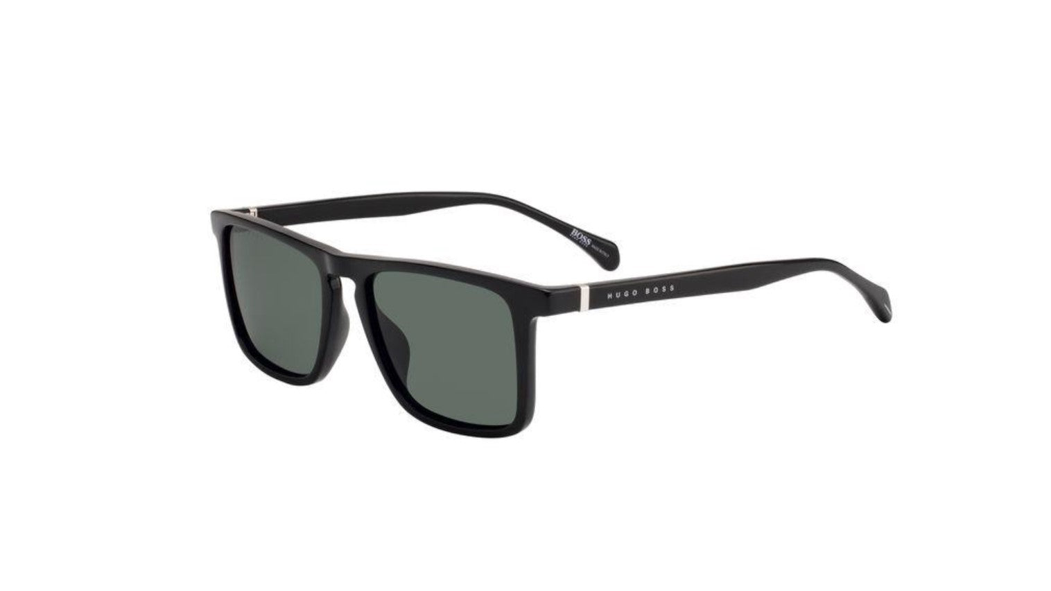 0716736446110 - Herren BOSS 1082 S IT 807 QT Gläser SONNENBRILLEN Acetat Schwarz Grün Quadratisch Normal