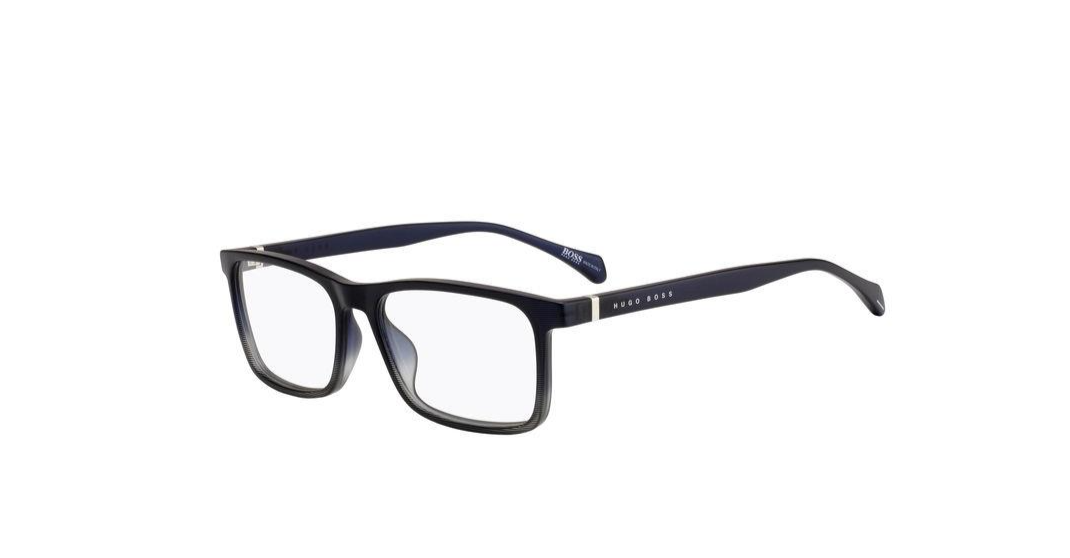 0716736446905 - Herren Boss 1084 It 26o Rahmen von BRILLEN Acetat Blau  Quadratisch