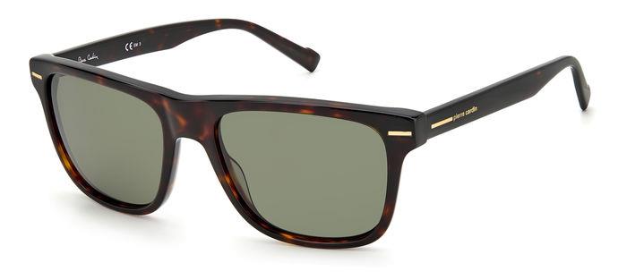 0716736680002 - Herren PC 6243 S 086 qt Gläser SONNENBRILLEN Acetat Havanna Grün Quadratisch