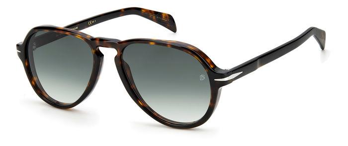 0716736694795 - Herren DB 7079 s 086 9k Gläser SONNENBRILLEN Acetat Havanna Grau Grün Pilot  Schattiert