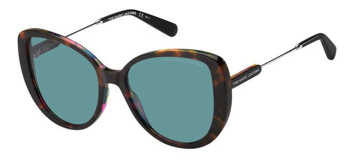 0716736703329 - Damen Marc 578 s ay0 ku Gläser SONNENBRILLEN Acetat Havanna Viola Blau Schmetterling Normal