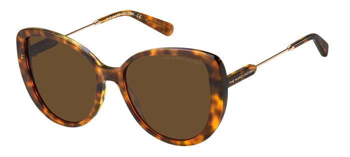 0716736703343 - Damen Marc 578 s XLT 70 Gläser SONNENBRILLEN Acetat Havanna Braun Schmetterling Normal