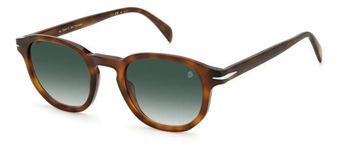 0716736703503 - Herren DB 1007 S 45Z 9k Gläser SONNENBRILLEN Acetat Havanna Grün Grau Rund  Schattiert