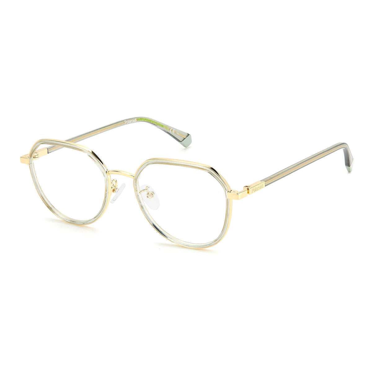 0716736706139 - Unisex Spectacle frame PLD-D455-G-J5G Gold Ø 53 mm