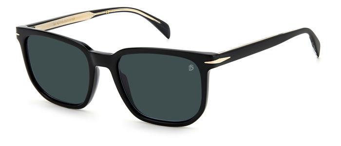 0716736706672 - Herren DB 1076 S 807 KU Gläser SONNENBRILLEN Acetat Schwarz Blau Quadratisch