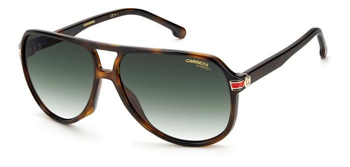 0716736710044 - Unisex CARRERA 1045 S 086 9K Gläser SONNENBRILLEN Plastik Havanna Grün Pilot Normal Schattiert