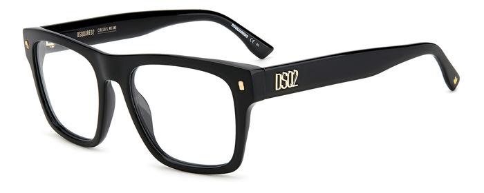 0716736714172 - Herren D2 0037 2M2 Rahmen von BRILLEN Acetat Schwarz  Quadratisch