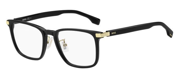 0716736715186 - Herren BOSS 1408 F 2M2 Rahmen von BRILLEN Acetat Gold   Schwarz  Quadratisch