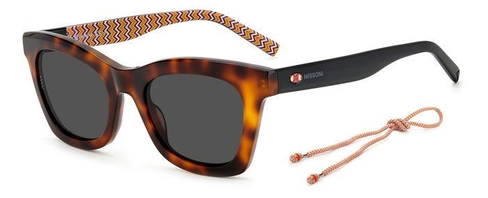 0716736721057 - Damen MMI 0089 S 05L IR Gläser SONNENBRILLEN Acetat Havanna Grau Quadratisch Normal