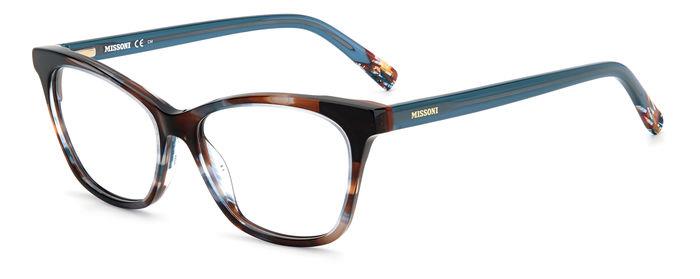 0716736726014 - Frau MIS 0101 IWF Rahmen von BRILLEN Acetat Braun Blau  Katzenauge