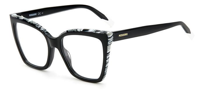 0716736726281 - Damen MIS 0092 1EI Rahmen von BRILLEN Acetat Schwarz Grau  Quadratisch