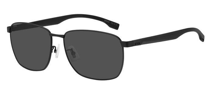 0716736745114 - Herren BOSS 1469 F SK 003 IR Gläser SONNENBRILLEN Stahl Schwarz-undurchsichtig Grau Quadratisch