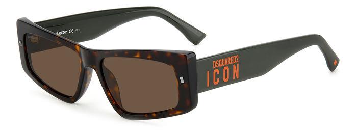 0716736748504 - Herren Icon 0007 s 086 70 Gläser SONNENBRILLEN Acetat Havanna Braun Schmetterling