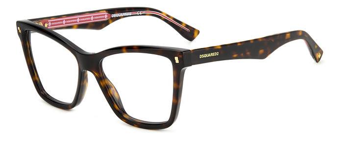 0716736750439 - Damen D2 0059 086 Rahmen von BRILLEN Acetat Havanna  Schmetterling