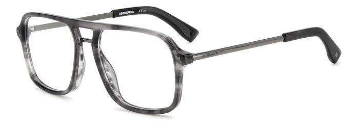 0716736751191 - Herren D2 0055 2W8 Rahmen von BRILLEN Acetat Grau  Quadratisch