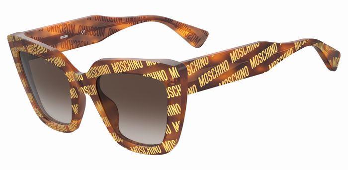 0716736764559 - Damen MOS148 S 2VM HA Gläser SONNENBRILLEN Acetat Havanna Braun Quadratisch Normal Schattiert