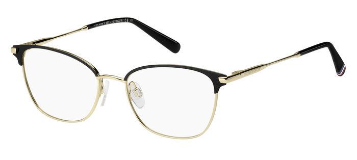 0716736766218 - Damen TH 2002 2M2 Rahmen von BRILLEN Stahl Gold   Schwarz  Cat Eye