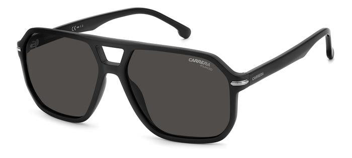 0716736770192 - Herren CARRERA 302 S 003 M9 Gläser SONNENBRILLEN Acetat Schwarz Grau Quadratisch Polarisiert