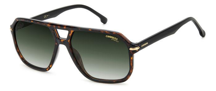 0716736770208 - Herren CARRERA 302 S 086 9K Gläser SONNENBRILLEN Acetat Havanna Grün Quadratisch Normal Schattiert