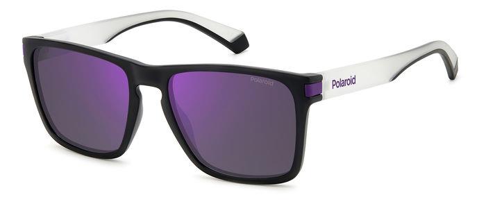 0716736770536 - Unisex PLD 2139 S 5F3 MF Gläser SONNENBRILLEN Plastik Schwarz undurchsichtig   Violett Violett Quadratisch Polarisiert Spiegel