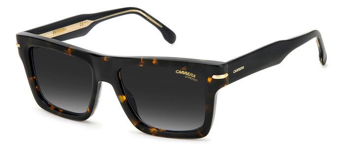 0716736770932 - Unisex CARRERA 305 S 086 9O Gläser SONNENBRILLEN Acetat Havanna Grau Quadratisch  Schattiert